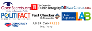 The Political TV Ad Archive has partnered with fact-checkers and many other journalism and public interest groups, including the Reporters' Lab.